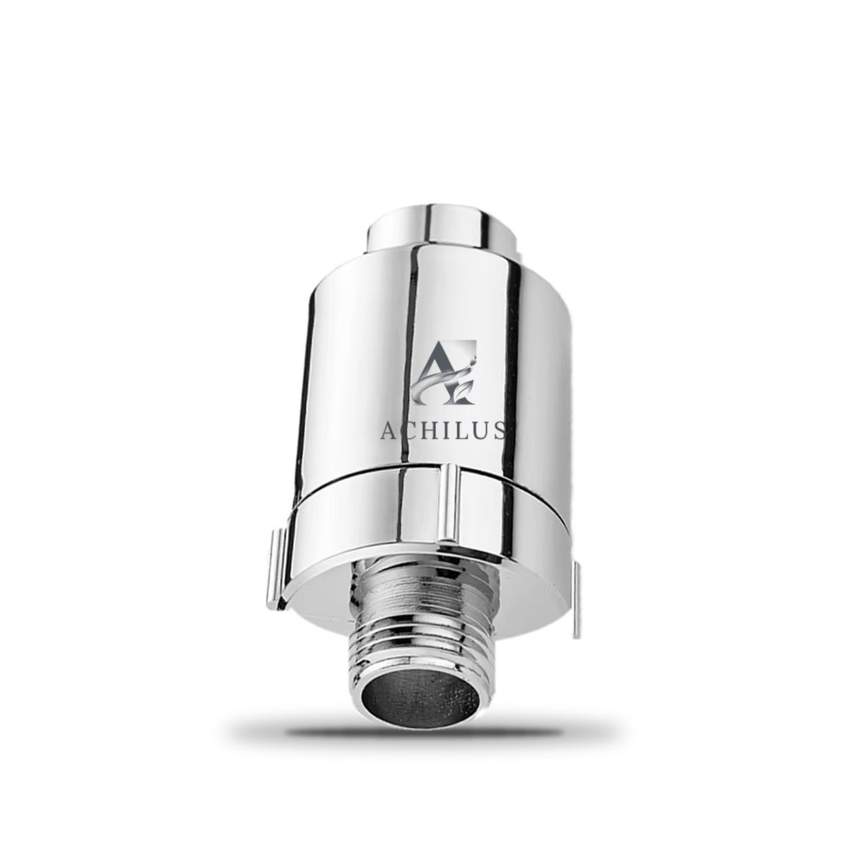 Filtre à eau au charbon actif Achilus, finition chromée