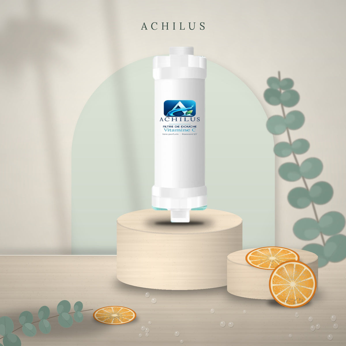 Filtre de douche à la vitamine C Achilus